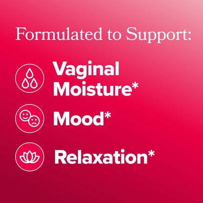 URO Vaginal Moisture& Mood Capsules ， Support Vaginal Moisture, Mood & Relaxation  -30 Servings