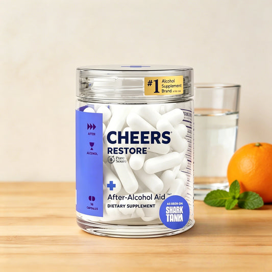Cheers Restore | Supplement with DHM + L-Cysteine | Feel Better After Drinking & Support Your Liver | 12 Doses