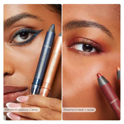 2-in-1 Eyeliner & Eyeshadow Stick with Smudge Brush | Long-Lasting & Smudge-Proof