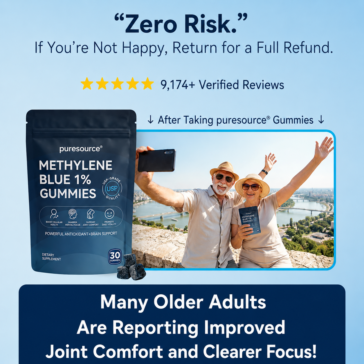 puresource® Methylene Blue Gummies.Support Arthritis.MS.Stroke.Neuropathy.Gout.Move Easier. Feel Lighter. Live Freer✅️Sugar-free💎-Save40%Today