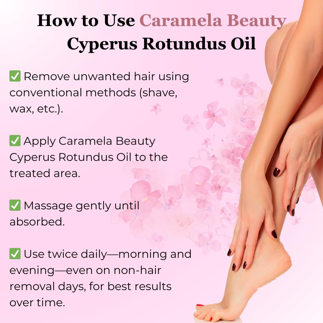 Cyperus Rotundus Oil - 60ml For Hair Removal, Moisturizing & Soothing Cyperus Oil ,  for All Skin Types