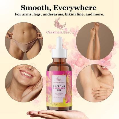 Cyperus Rotundus Oil - 60ml For Hair Removal, Moisturizing & Soothing Cyperus Oil ,  for All Skin Types