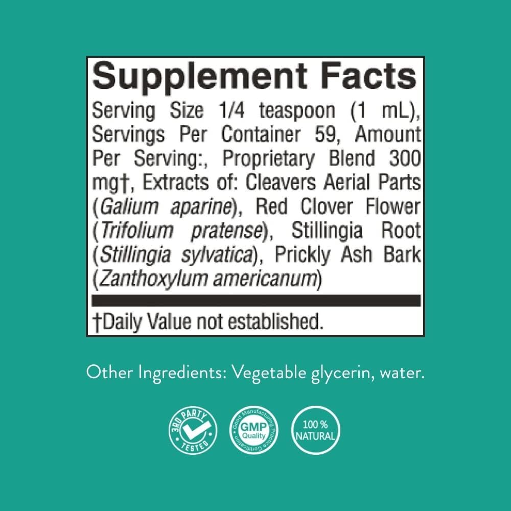 Nature's Sunshine Lymphatic Drainage Supplement, Promotes The Efficient Drainage of The Lymphatic System to Promote Overall Health 2 Fl. Oz