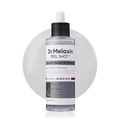 Peel Shot Glow Rice Ampoule Duo White rice ampoule+Black rice ampoule Soft Exfoliating Face and Body Scrub Dead Skin Cells, Blackheads Remover for All Skin Types2