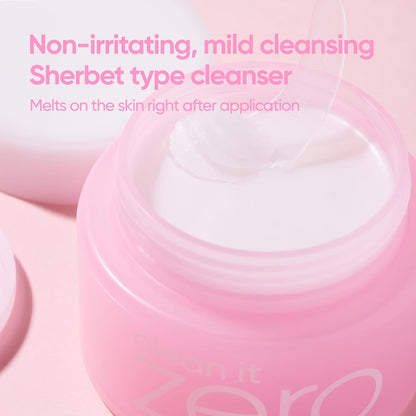 BANILA CO Clean It Zero Cleansing Balm | Korean Makeup Remover & Face Cleanser | Vegan Formula with Acerola Berry & Vitamin C – 100ml