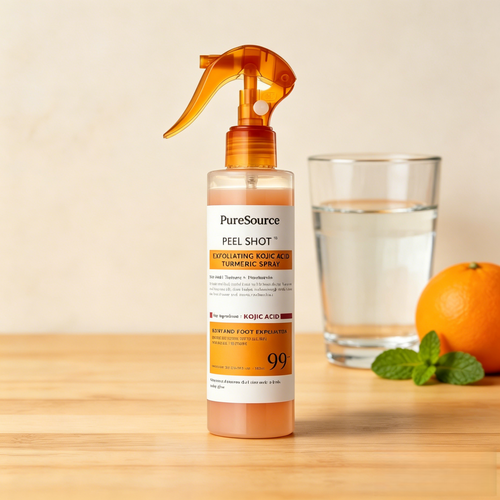Body Keratin Care Kojic Acid Turmeric Spray Gently Exfoliating Peeling Solution Korean Skincare All Skin Types 200ml