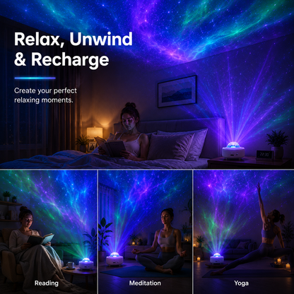 Transform Your Room Into A Dream Galaxy.Relax • Sleep Better • Create Magical Atmosphere Every Night