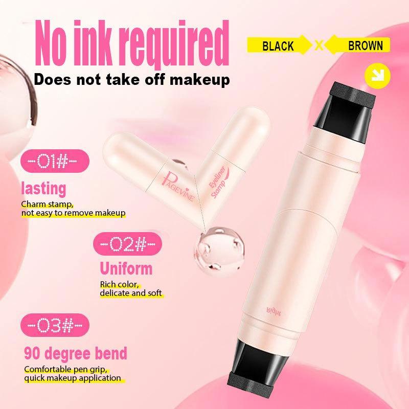Rotating Eyeliner Stamp Pen - Dual-Head, Quick-Dry, Smudge-Proof Cat Eye | Christmas Gift