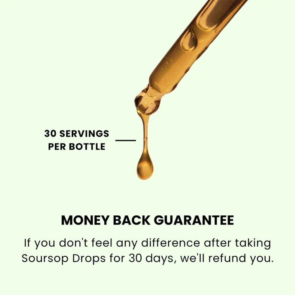 10-in-1 Soursop Superfood Drops | Natural Herbal Essence with Moringa & Turmeric for Holistic Wellness | 100% Organic (60mL)