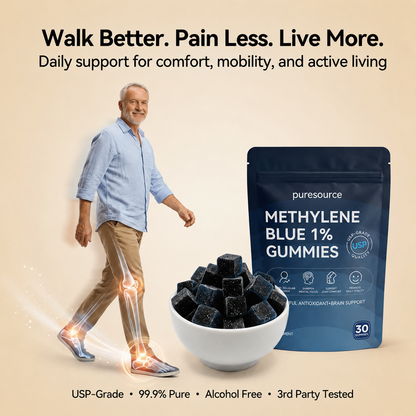 puresource® Methylene Blue Gummies.Support Arthritis.MS.Stroke.Neuropathy.Gout.Move Easier. Feel Lighter. Live Freer✅️Sugar-free💎-Save40%Today