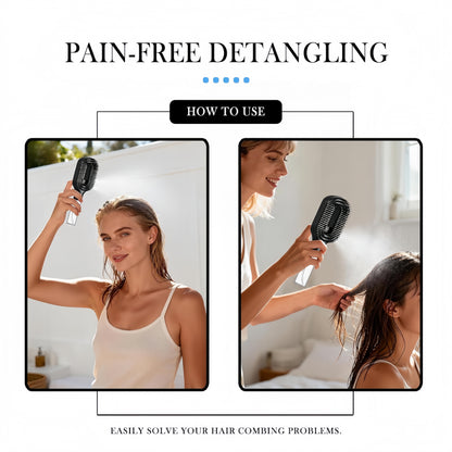 2-in-1 Spray Detangling Brush – Anti-Frizz, No-Tangle & 50ml Reservoir