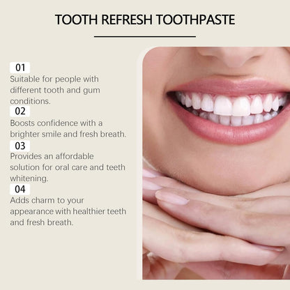 Whitening Toothpaste for Fresh Breath - Gentle Mint Formula, Stain Removal, Oral Care, Teeth Cleaning, Minty Freshness ,Suitable for the whole family(100g)