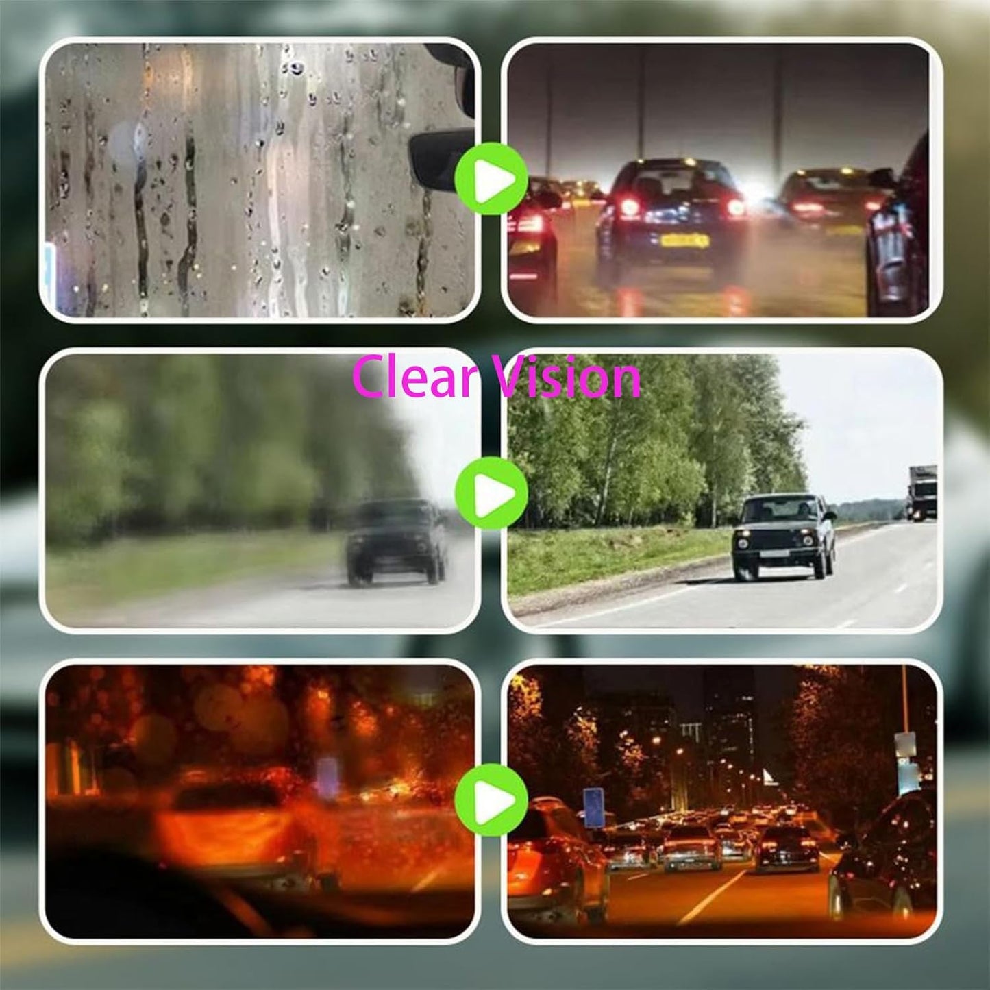 Upgraded Car Glass Oil Film Cleaner Sponge ✨
