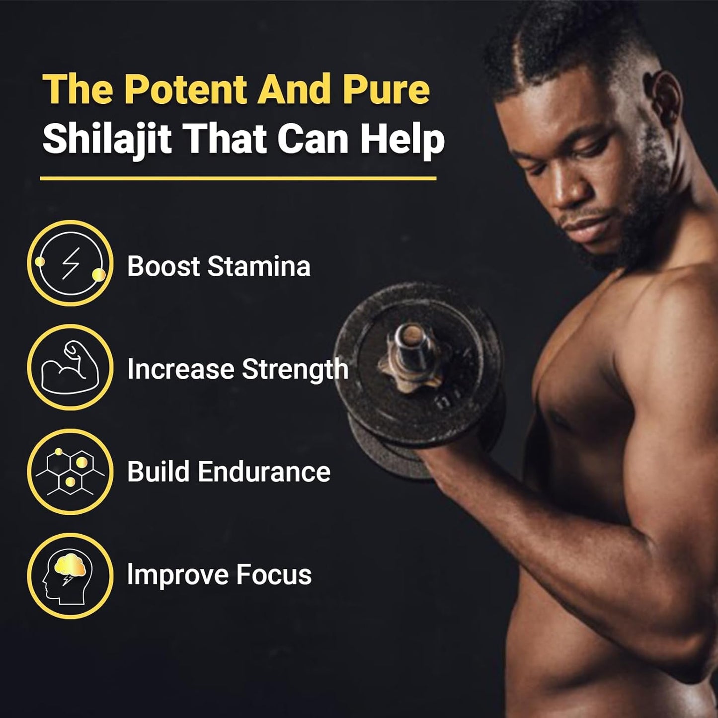Himalayan Shilajit Gummies | With Ashwagandha, Gokshura & other herbs | No addedsugar，60 Gummies
