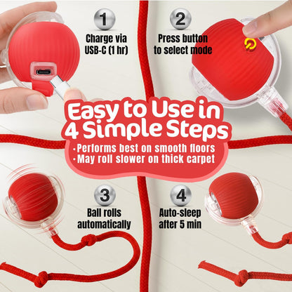 Interactive Dogs & Cats Ball - Smart Interactive Toys for Pets🐶🐱🐾