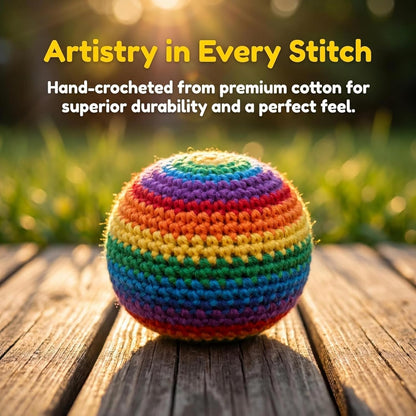 2026 Upgraded Crochet Hacky Sack Footbags 6 Pack for Outdoor Beginners