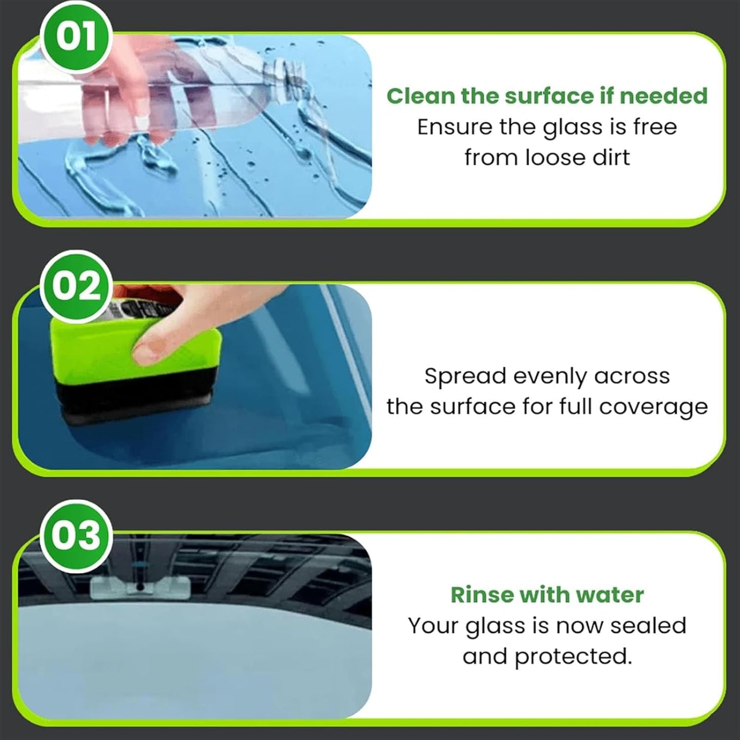 Upgraded Car Glass Oil Film Cleaner Sponge ✨
