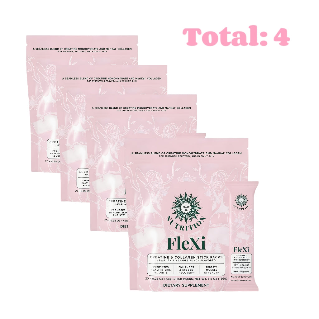 Creatine & Collagen Stick Packs,5g Creatine Monohydrate + 1g MoriKol Collagen -Supports Strength, Recovery & Skin Health ,20 Servings