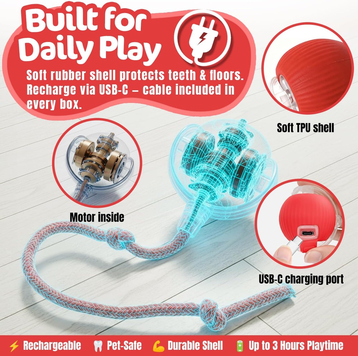 Interactive Dogs & Cats Ball - Smart Interactive Toys for Pets🐶🐱🐾