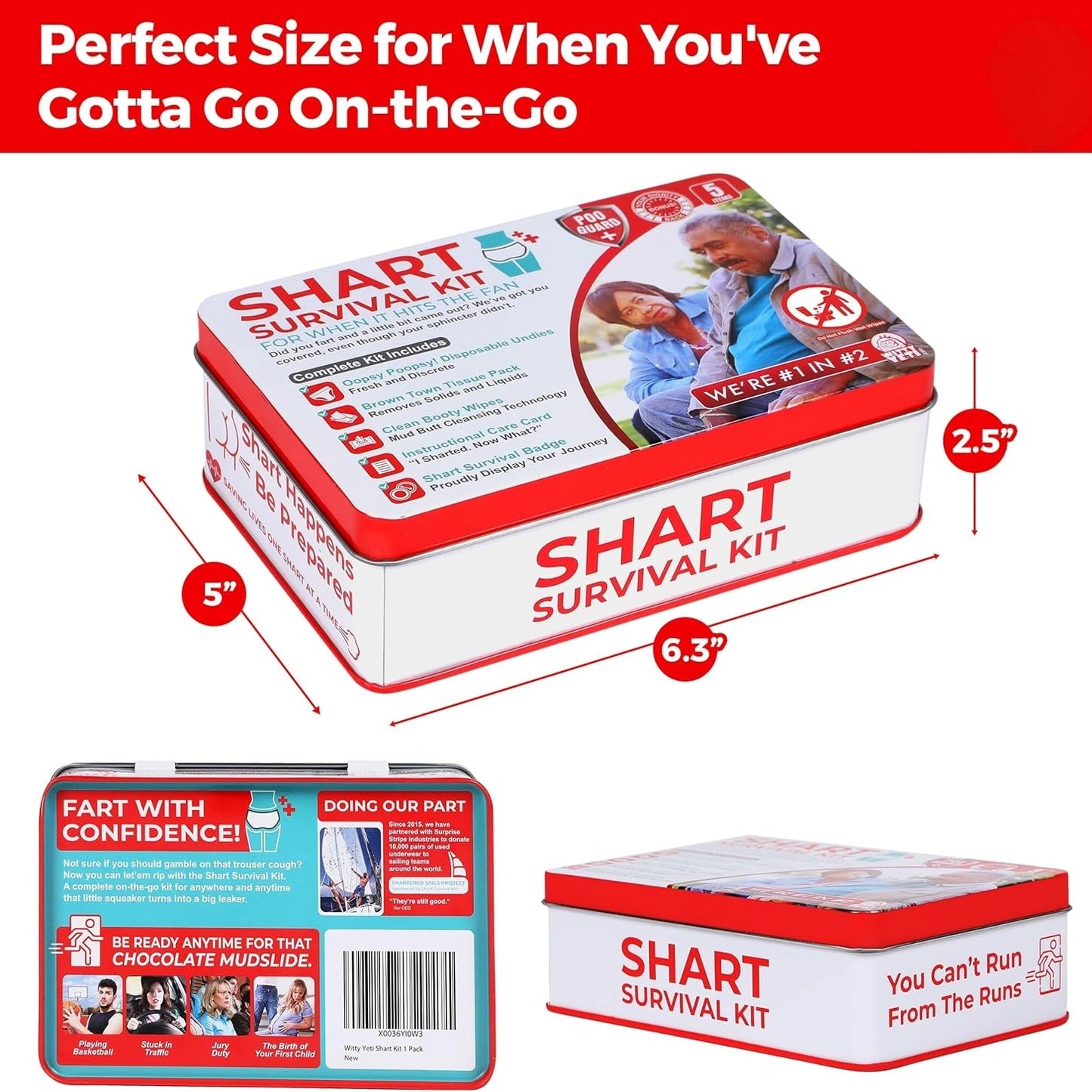 🧻Funny Novelty Prank Survival Kit 🎉 Comedy Prank Present