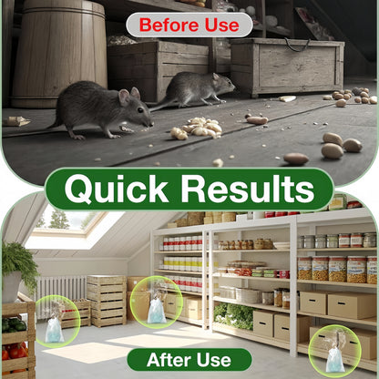 Peppermint Oil Rodent Repellent – Indoor/Outdoor Deterrent for Mice, Rats, Ants, Roaches & Spiders