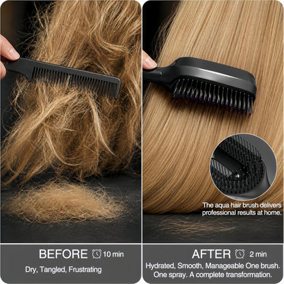 2-in-1 Spray Detangling Brush – Anti-Frizz, No-Tangle & 50ml Reservoir