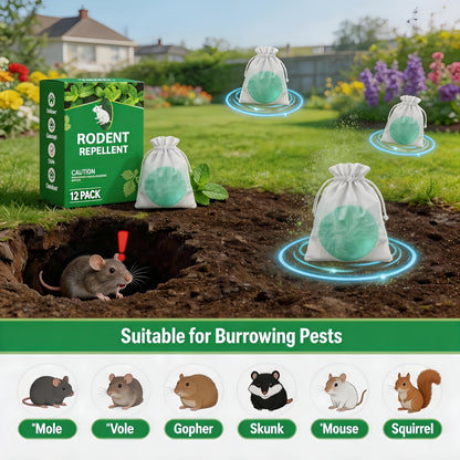 Peppermint Oil Rodent Repellent – Indoor/Outdoor Deterrent for Mice, Rats, Ants, Roaches & Spiders