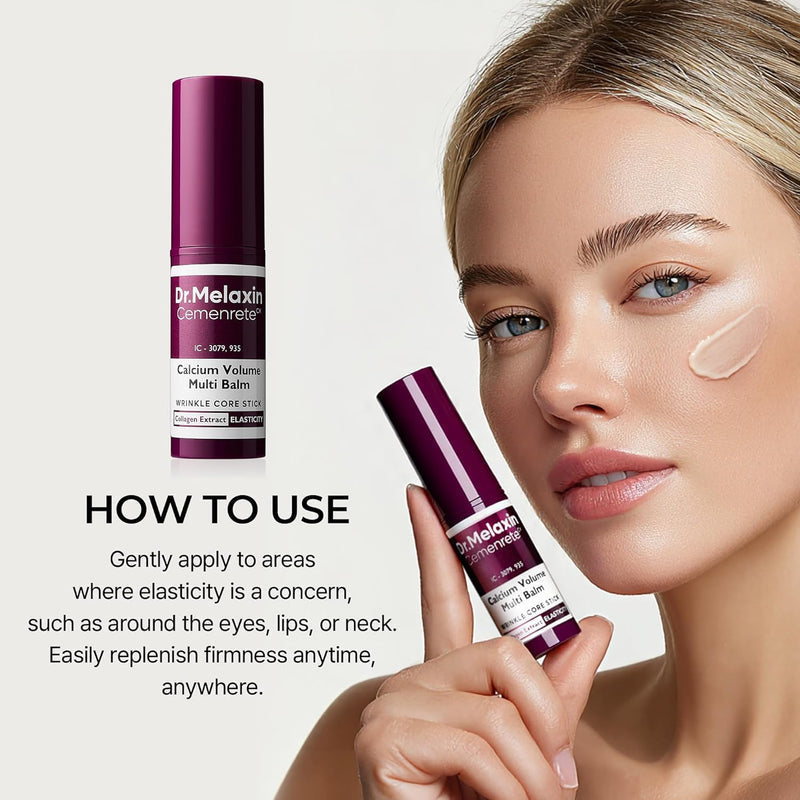 Calcium Multi Balm 9g Korean Skin Care All In One Calcium Volume Stick Collagen Wrinkles Face Eye treatment Balm