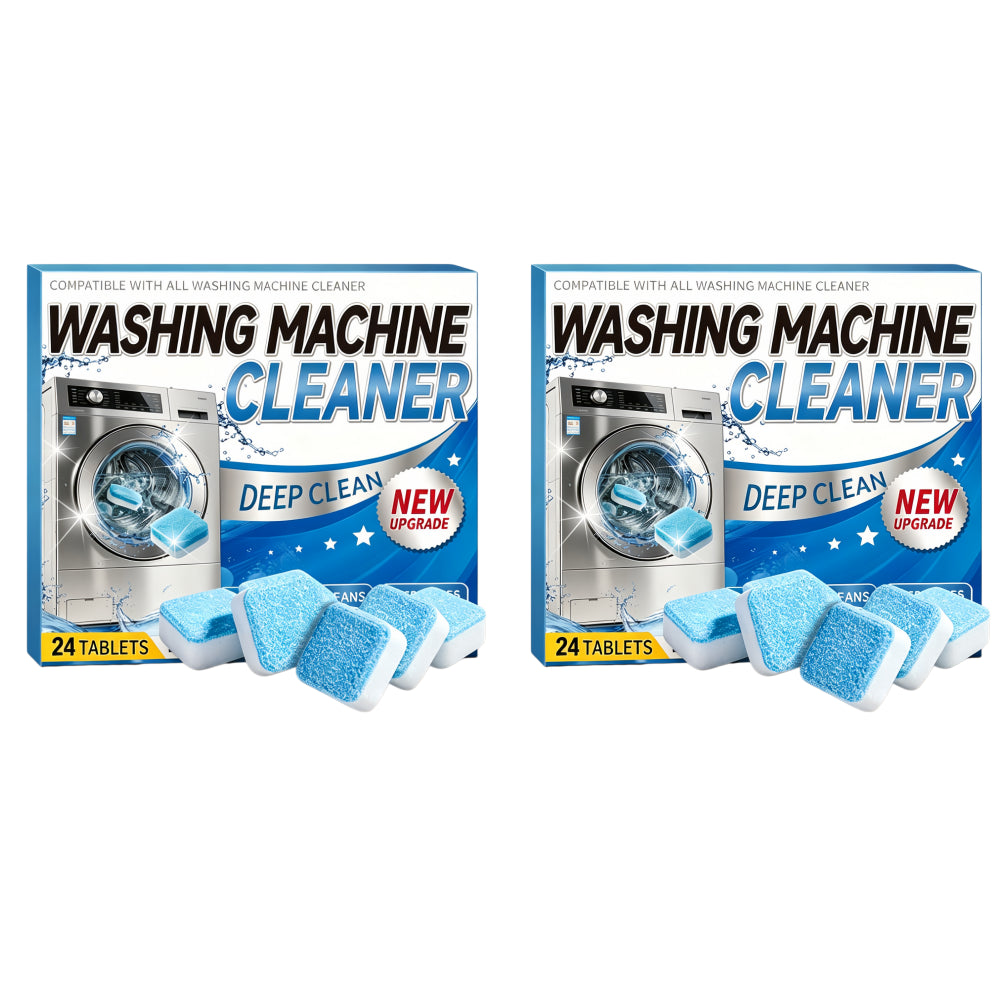 Washing Machine Cleaner Tablets – Descaler for Front/Top Load · Removes Limescale & Odor
