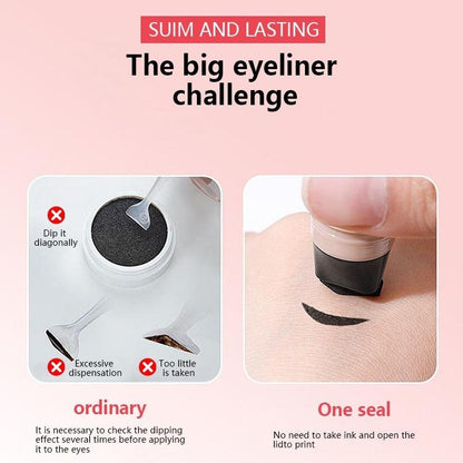 Rotating Eyeliner Stamp Pen - Dual-Head, Quick-Dry, Smudge-Proof Cat Eye | Christmas Gift