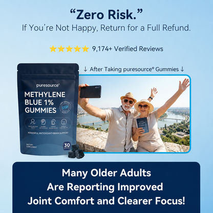 puresource® Methylene Blue Gummies.Support Arthritis.MS.Stroke.Neuropathy.Gout.Move Easier. Feel Lighter. Live Freer✅️Sugar-free💎-Save40%Today