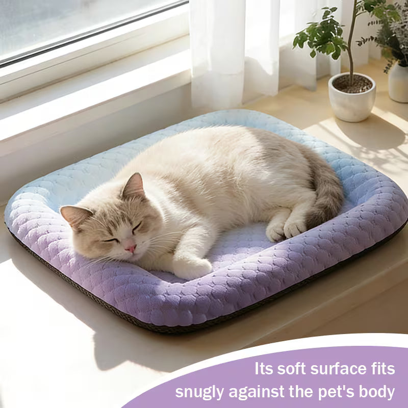Self Cooling Pet Mat for Dogs & Cats | Cooling Sleeping Pad for Summer | Waterproof Portable Pet Cooling Bed