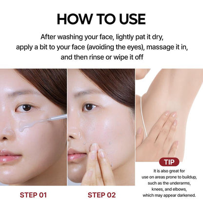 Peel Shot Glow Rice Ampoule Duo White rice ampoule+Black rice ampoule Soft Exfoliating Face and Body Scrub Dead Skin Cells, Blackheads Remover for All Skin Types1
