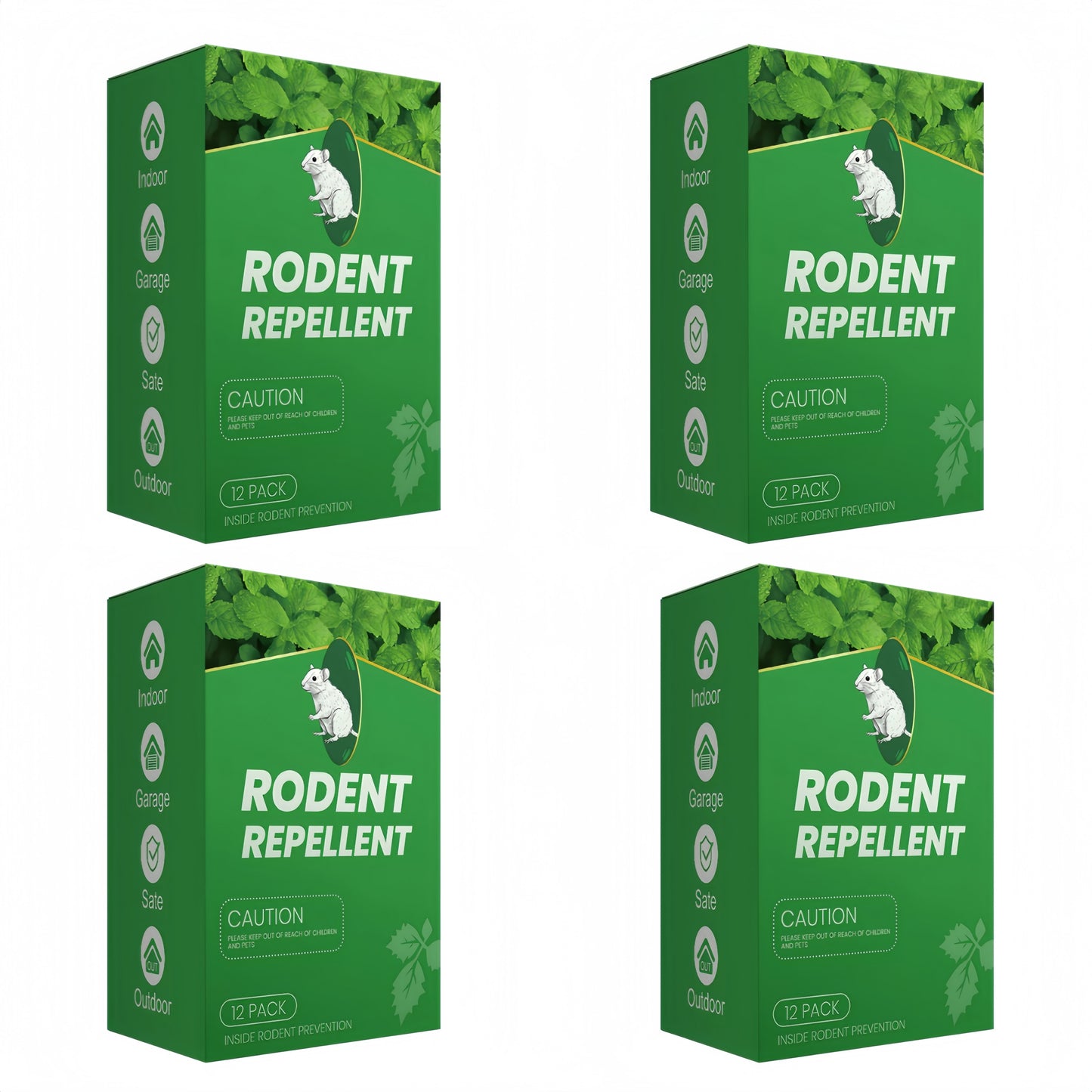 Peppermint Oil Rodent Repellent – Indoor/Outdoor Deterrent for Mice, Rats, Ants, Roaches & Spiders