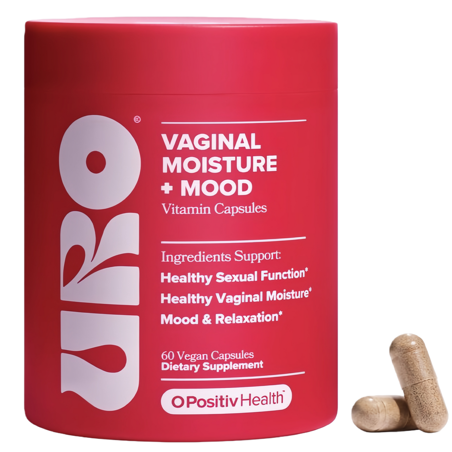 URO Vaginal Moisture & Mood Formulated to Support Vaginal Moisture, Mood & Relaxation  -30 Servings