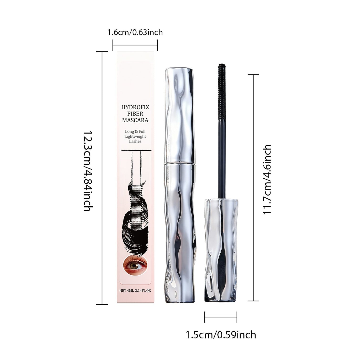 Black Waterproof FibreMascara(2Packs)