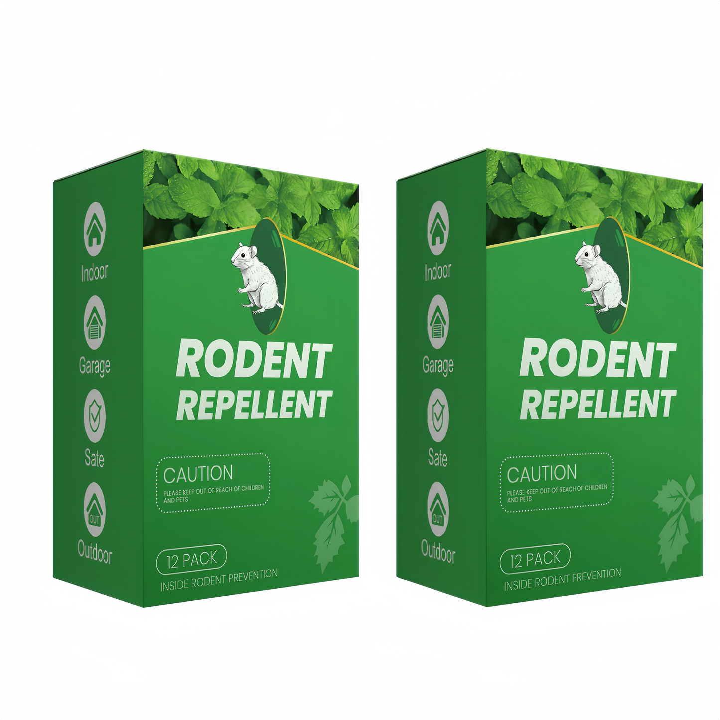 Peppermint Oil Rodent Repellent – Indoor/Outdoor Deterrent for Mice, Rats, Ants, Roaches & Spiders