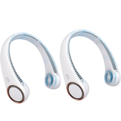Portable Neck Fan – Hands-Free Bladeless 360° Cooling, 4000mAh USB Rechargeable, 3-Speed Quiet Wearable Fan