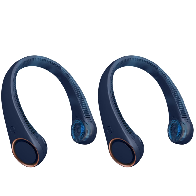Portable Neck Fan – Hands-Free Bladeless 360° Cooling, 4000mAh USB Rechargeable, 3-Speed Quiet Wearable Fan