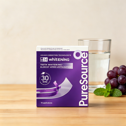 Hismile V34 Whitening Strips, Purple Tooth Whitening, Combining Whitening and Colour Correction