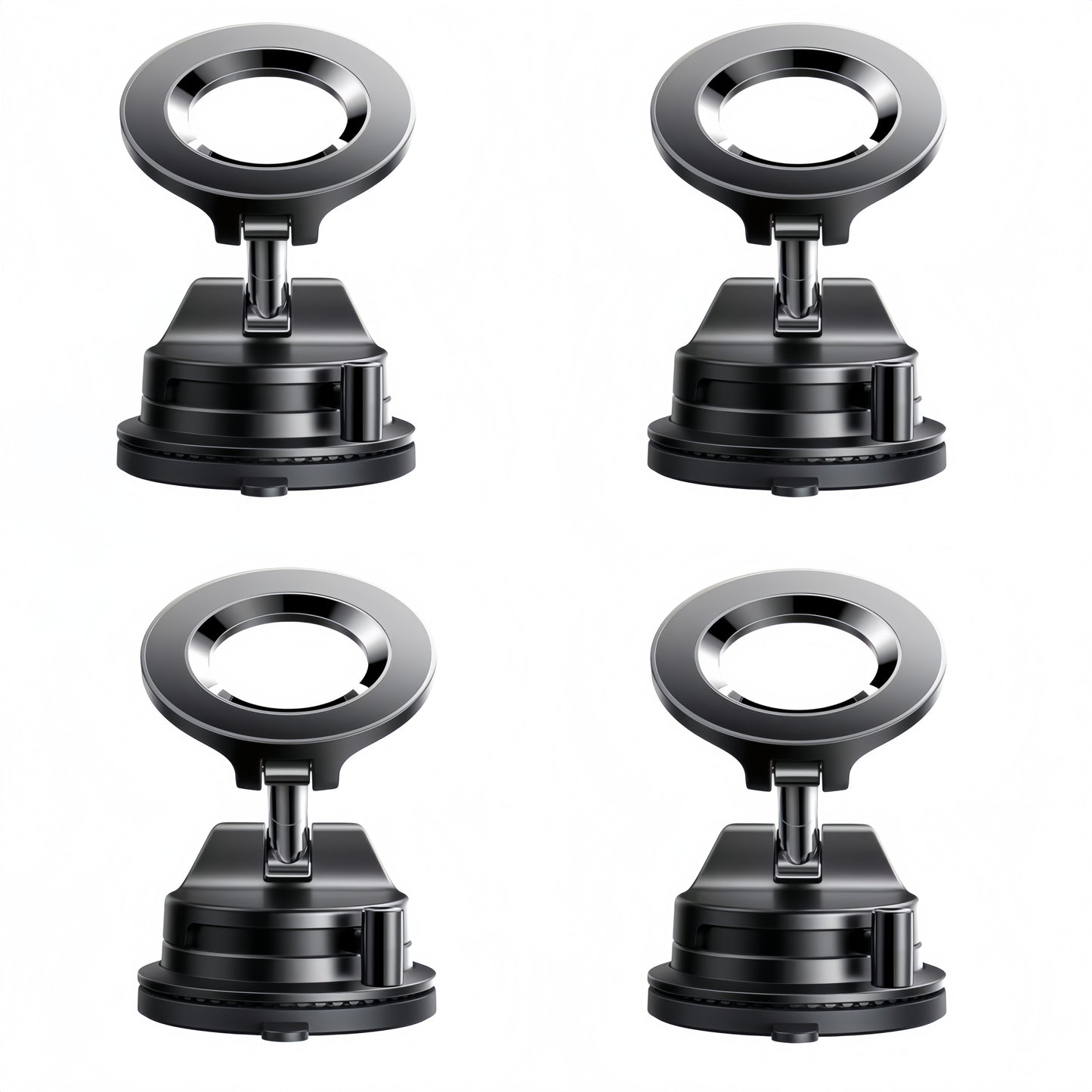 Magnetic Car Phone Holder – Strong Suction Cup, Foldable, Universal for Dashboard & Windshield
