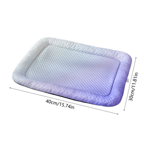 Self Cooling Pet Mat for Dogs & Cats | Cooling Sleeping Pad for Summer | Waterproof Portable Pet Cooling Bed