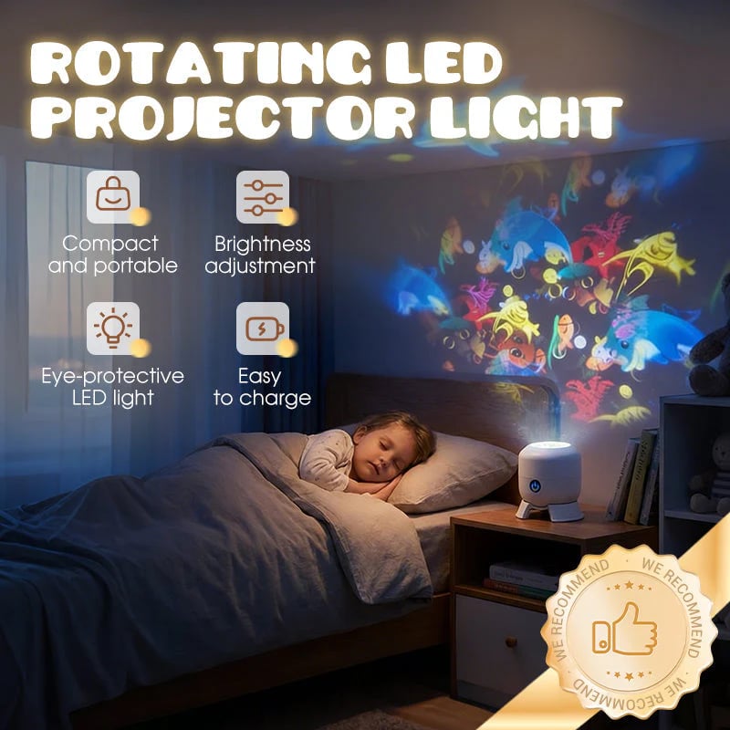 🌊Dynamic Rotating LED Projector Light