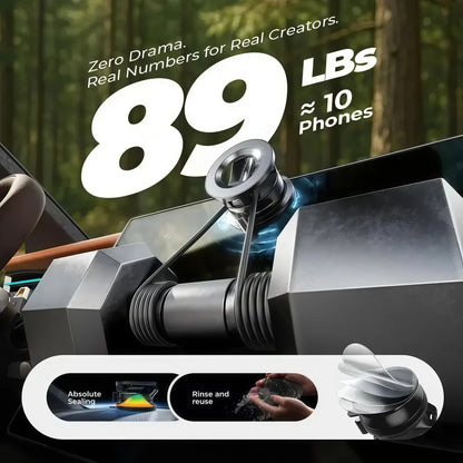 Magnetic Car Phone Holder – Strong Suction Cup, Foldable, Universal for Dashboard & Windshield