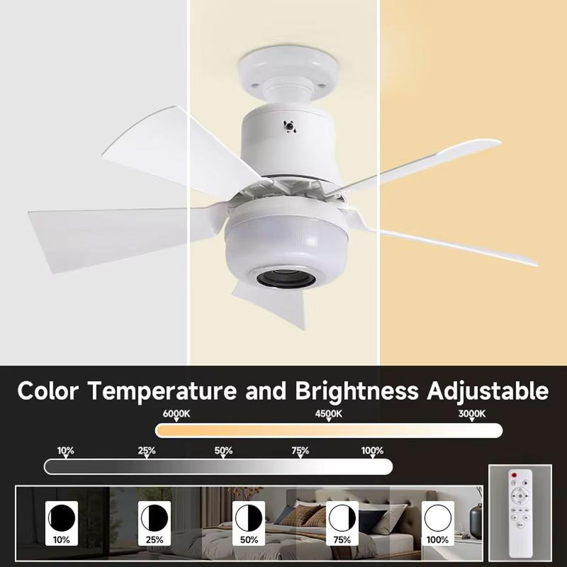 🎁Smart E27 Ceiling Fan Light with Hi-Fi Bluetooth Speaker & Mood Lighting  Cool Breezes • Crystal-Clear Sound • 16 Million Colours💡🌬️🎵