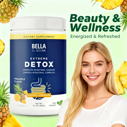 Pineapple Extreme Detox Powder Supports Sleep Balance, Deep Detox & Skin Radiance | All-Natural Cleanse Supplement