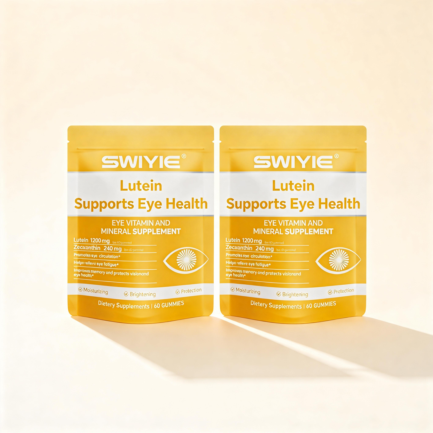 Lutein Gummies for Eye Health - Blueberry Flavor Vision Support Eye Vitamins | 60 Gummies