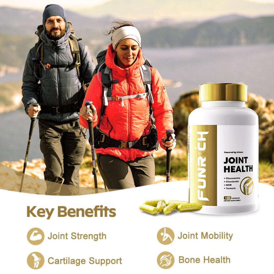 Joint Health Formula-Joint Support120 Capsules Plus Advanced Mobility& Comfort Formula