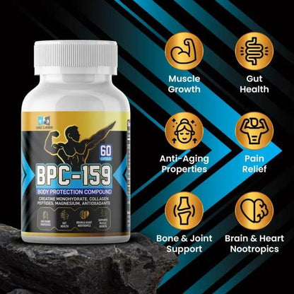 Creatine & Collagen Peptide Capsules for Muscle & Joint Support, 60ct