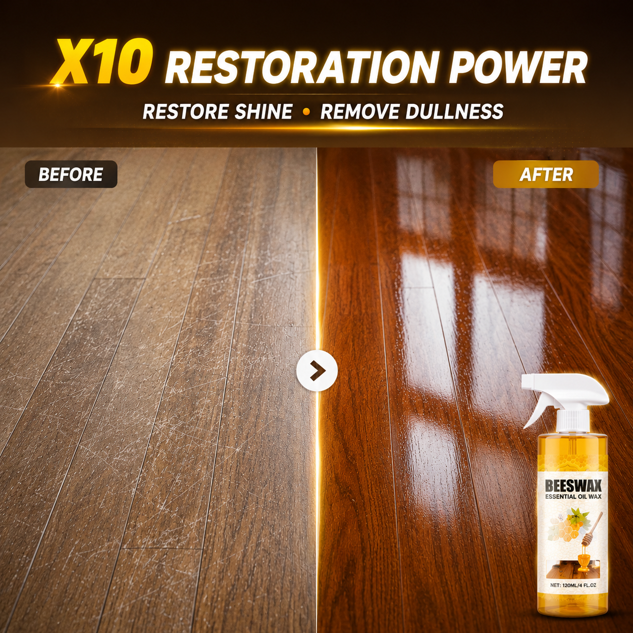 ScratchErase Beeswax Floor Spray - 2026 Expert-Formulated Wood Renewal Formula🔥SUMMRT SALE 60% OFF🔥